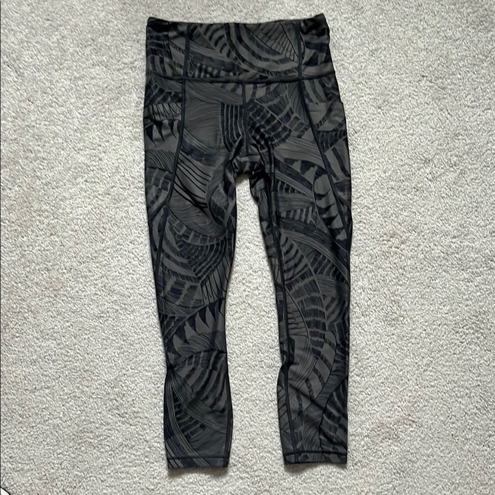 Athleta Black Patterned Leggings
